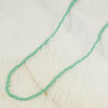 Бусины граненые на леске "Рондель" 3*2,5мм 39см арт.ФУ-10506 тиффани матовый (148бусин)