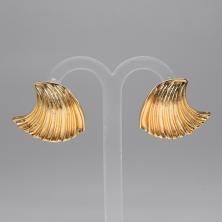 Серьги "Волна" 26*28мм арт.ИВ-451 золото