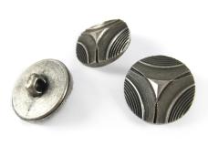 Пуговица под металл арт.ФУ-3839 15мм 24L т.никель