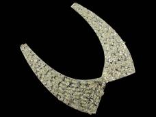 Воротник пришивной с пайетками 185*170мм арт.6351