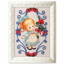 Набор для вышивания бисером Кроше В-503 "Поздравляю!" 13*18см