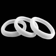 Резинка для волос (большая) арт.ФУ-8810 белый (20шт)