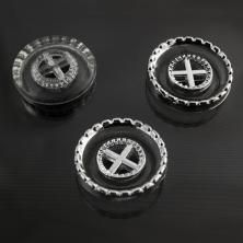 Пуговица арт.К280-1 12мм 20L прозрачный/серебро