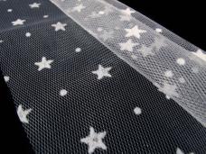 Фатин средней жесткости арт.610/3 25*25см белый 