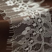 Кружево французское  75мм арт.ФУ-8723 молочный