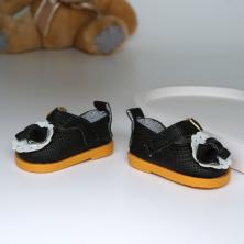 Туфли для кукол 50*32мм арт.ИВ-611 черный (иск.кожа)