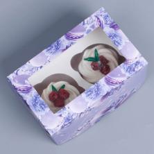 Коробка с окошком 16*10*10см арт.9086086 (макаруны)