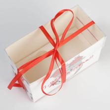 Коробка для капкейка "С Новым годом!" 16*8*10см арт.6929310