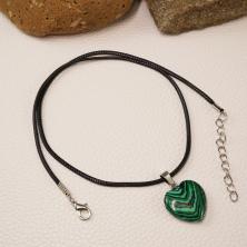 Кулон "Сердце" 20*27мм с камнем авантюрин арт.ИВ-282