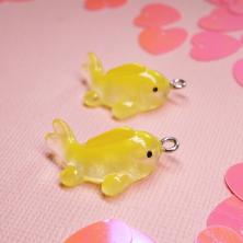 Подвеска акрил "Рыбка" 15*27мм арт.ИВ-393 микс