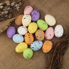 "Яйцо" пенопласт 4*3cм арт.ФУ-11675 ассорти (18шт)