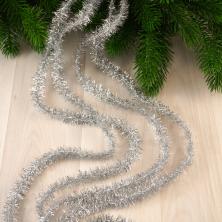 Мишура 15мм арт.6384019/1 серебро (2м)