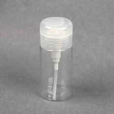 Флакон ПЭТ с дозатором 120мл d-4,5см h-11см арт.7355155 прозрачный