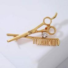 Брошь "Парикмахер" 30*45мм арт.1489141