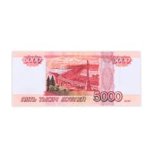 Пачка купюр 5000 рублей 15,5*7*1см