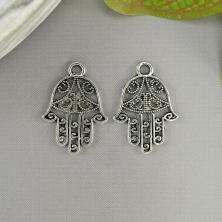 Подвеска-оберег "Хамса" 20*15мм арт.FP0001S-10 серебро