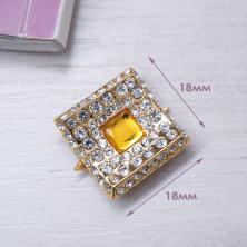 Украшение "Micron" арт.GB-1521 со стразами "Эра" 18*18мм