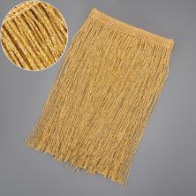 Бахрома с люрексом 15см арт.7632 св.золото