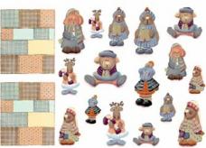 Бумага рисовая 35*50см "Кантри стиль" арт.92055