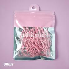 Скрепки канцелярские 50мм арт.SF-7837 розовый (30шт)