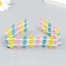 Миниатюра садовая Забор 25*3см арт.3483276 микс
