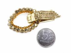 Застежка шубная со стразами арт.ФУ-2329