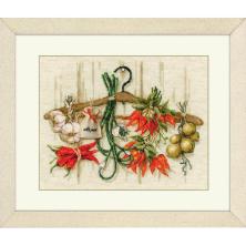 1794 "Острые приправы" Набор для вышивания мулине "Риолис" 30*24см