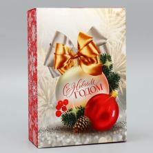 Коробка складная 16*23*7,5см "С Новым годом!" арт.9631231