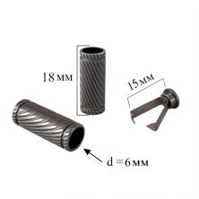Наконечник 20*6мм отв.5мм металл арт.OR.0305-5372