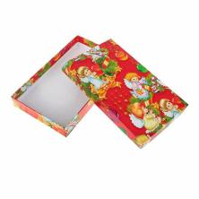 Коробка "Прямоугольник" 35*26*4,5см арт.1219450 красный