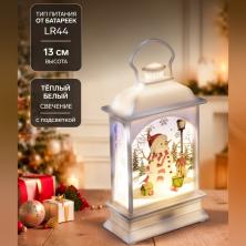 Фонарь светодиодный 13см арт.4843940 белый (батар.в компл)