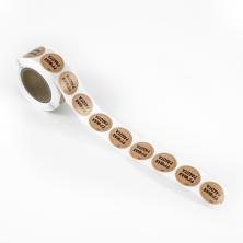 Наклейки "Ручная работа" 2,5*2,5см арт.1860-000-9050(500±5шт)