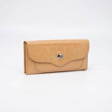 Кошелек иск.кожа на клапане 3 отдела 19*9см арт.7088703 бежевый