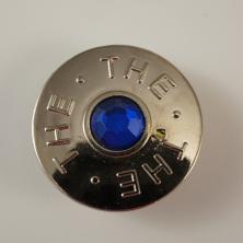 Пуговица джинсовая 30мм со стразой