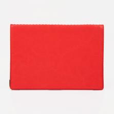 Обложка для паспорта с уголками ПВХ 95*135мм арт.4010055 красный