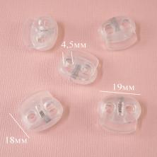 Фиксатор 22*20мм отв-е 4мм арт.6976693 прозрачный