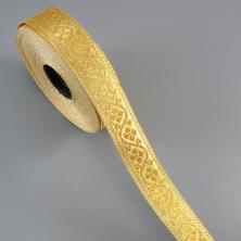 Тесьма металлизированная "Орнамент" 22мм арт.1572