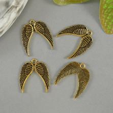 Подвеска "Крылья ангела" 21*19мм арт.FP2043 золото