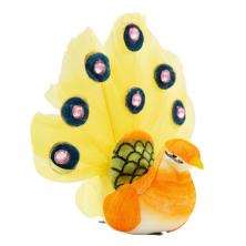 Павлин на зажиме 8см арт.7726865 ассорти