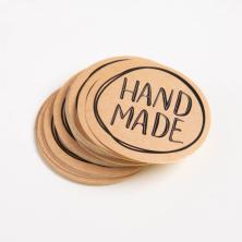 Наклейки "Hand made" 4см арт.4692571 (50шт)