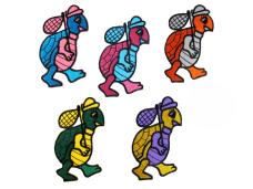 Термоаппликация "Черепашки" 80*37мм арт.A-7319 ассорти