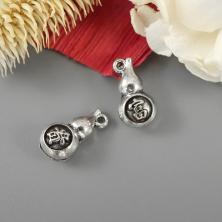 Подвеска "Тыква-горлянка" 7*13мм арт.FP0019S серебро