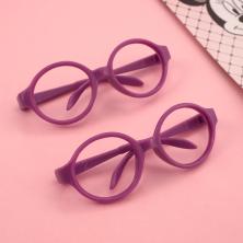 Очки пластик 7*2,5см без стекла арт.КЛ.26133 сиреневый