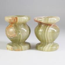 Подсвечник "Оникс" натур. камень 5*3,8см арт.ФУ-11941