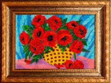 Вышиваем бисером арт.B-97 "Маков нет" Набор для вышивания бисером 12*19см