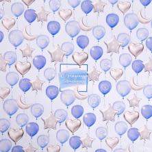 Бумага глянцевая 70*100см "С рождением малыша" арт.2771459