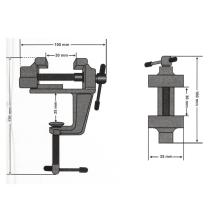 Тиски 13,5*10см 
