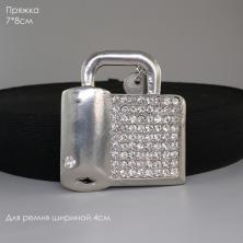 Пряжка металл арт.ФУ-0765 "Замок" никель