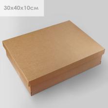 Коробка крафт 30*40*10см с крышкой арт.96