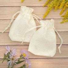 Мешочек лен  7*9см арт.2315972 молочный